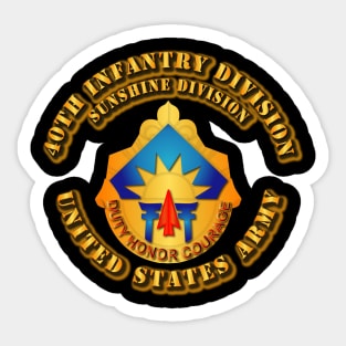 40th Infantry Division - DUI Sticker